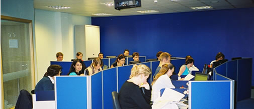 Students in the Exec Lab